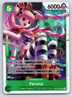 One Piece Perona - SR The Azure Sea's Seven OP14-033 NM - Image 1
