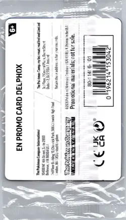 Sealed - Delphox 013/086 Cosmos Foil Chaos Rising Stamp - Pokemon Card - Image 2