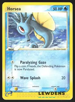 Horsea - 58/97 - Common Reverse Holo - EX Dragon - Pokemon Card - Image 1