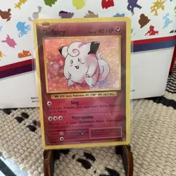 Pokemon Card Clefairy Evolutions Holo Rare 63/108 Near Mint - Image 1