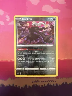 Pokemon Card Darkrai Darkness Ablaze Reverse Holo Rare 105/189 Near Mint - Image 1