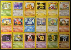 COMPLETE Non-Holo Pokemon BASE Set 17-102 Rares, Uncommons, Commons (NM/LP) - Image 1