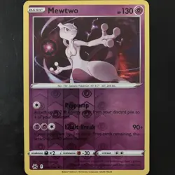 Mewtwo 059/159 Holo Rare Crown Zenith Pokemon Reverse Holo Near Mint - Image 1