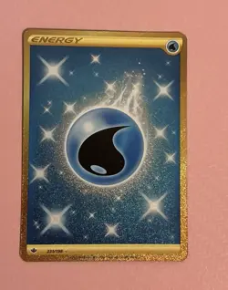 Pokemon TCG Water Energy Secret Rare Holo 231/198 Chilling Reign - Image 1