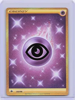 Pokemon Chilling Reign 232/198 Psychic Energy Gold Secret Rare - Image 1