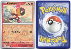 CHARCADET 032/191 Surging Sparks Pokemon Reverse Holo Common Near Mint - Image 3