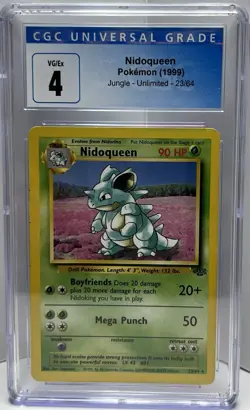 Pokemon TCG | Nidoqueen #23/64 Non-Holo | Jungle | CGC 4 | Graded | English - Image 1