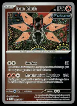 Iron Moth Shrouded Fable 009/064 Uncommon Reverse Holo Pokemon Near Mint - Image 1