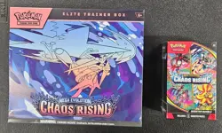 POKEMON ETB mega evolution CHAOS RISING and booster bundle, factory sealed - Image 1