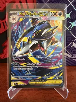 Mega Sharpedo ex 127/094 Phantasmal Flames Pokemon Holo NM - SIR - Image 1