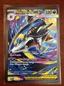 Mega Sharpedo ex 127/094 Phantasmal Flames Pokemon Holo NM - SIR - Image 2