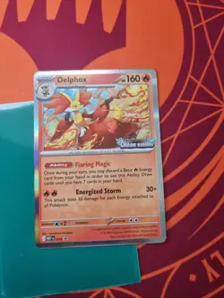 Pokemon TCG Delphox Chaos rising stamp MEP 074 Mega evolutions promo - Image 1