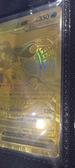 Pokemon Chaos Rising Mega Greninja ex GOLD RARE SECRET, 122/086, NEAR MINT - Image 5