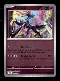 Xerneas 064/132 Rare Mega Evolution Pokemon Reverse Holo Near Mint - Image 1