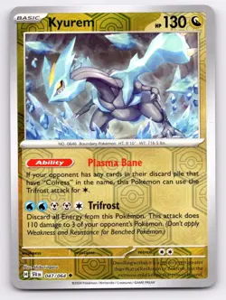 Kyurem 047/064 UC Shrouded Fable Reverse Holo NM - Image 1