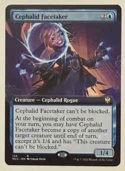 Cephalid Facetaker Extended Art - Commander: Streets of New Capenna MTG - Image 1