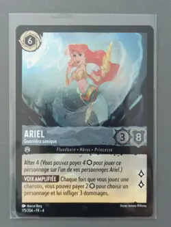 Carte LORCANA FR - Chapitre 4 175/204 Ariel - Super Rare Foil Neuf - Image 1