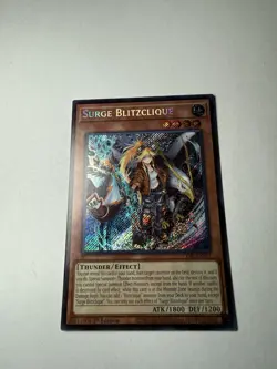 Yugioh! CORI-en011 Surge Blitzclique Secret Rare NM Chaos Origins - Image 2