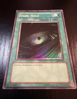 Yu-Gi-Oh! Dark Hole LOB-052 Super Rare - Foil Shift - VLP - Image 1