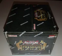 Yu-Gi-Oh PREMIUM GOLD 1ST EDITION Display Box (5 Mini Booster Boxes) 15 Packs - Image 2