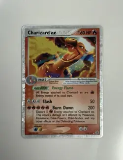 Pokemon TCG Charizard ex 105/112 Fire Red & Leaf Green Holo Silver Border - Image 1