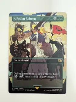 A Realm Reborn Foil Borderless MTG Magic the Gathering Card NM Near Mint FIN - Image 1