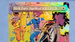 Nick Fury Agent Of Shield FOIL NM MSH 314 Marvel Borderless Comic Card MTG Magic - Image 2