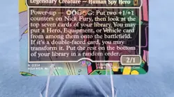 Nick Fury Agent Of Shield FOIL NM MSH 314 Marvel Borderless Comic Card MTG Magic - Image 4