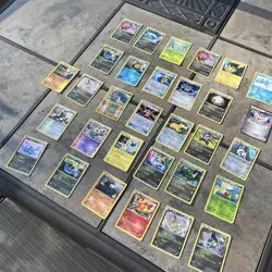 Lot of 31 Pokemon Holo and Reverse Holo Cards LP Condition - Image 1