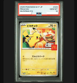 PSA 10 Pikachu 020/M-P McDonald's Happy Set Promo 2025 Pokemon Card Japanese JP - Image 1