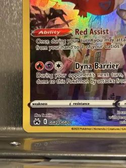 Pokemon Latias TCG Full Art Ultra Rare Holo Card GG20/GG70 Crown Zenith - Image 3