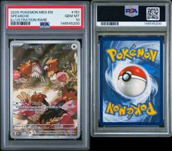 Spearow 151/132 Mega Evolutions Illustration Rare Pokemon Card PSA 10 - Image 3