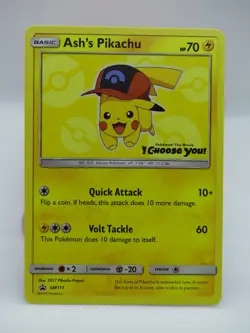 Ash's Pikachu - SM110 & SM111 Promo - Pokemon Card - Image 5