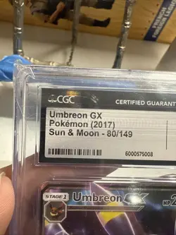 CGC Mint 9 Umbreon GX 2017 Sun & Moon 80/149 Holo Pokemon Card - Image 2