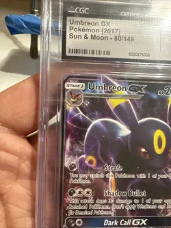 CGC Mint 9 Umbreon GX 2017 Sun & Moon 80/149 Holo Pokemon Card - Image 4