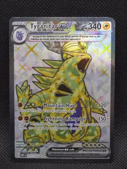 Tyranitar ex 211/197 Full Art Ultra Rare Pokemon Obsidian Flames Card - Image 1