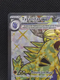 Tyranitar ex 211/197 Full Art Ultra Rare Pokemon Obsidian Flames Card - Image 5
