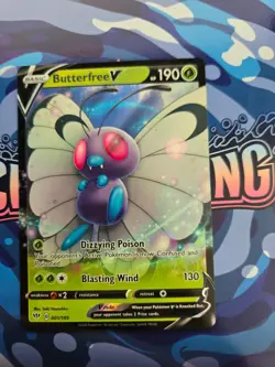 Butterfree V 001/189 Holo V Rare Darkness Ablaze Pokemon Near Mint - Image 1