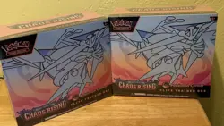 Pokemon TCG Chaos Rising Pokemon Center ETB Elite Trainer Box x2 Lot of 2 - Image 1