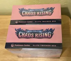 Pokemon TCG Chaos Rising Pokemon Center ETB Elite Trainer Box x2 Lot of 2 - Image 2
