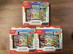 Pokemon TCG First Partner Illustration Collection Series 2 Lot of 3 (New/Sealed) - Image 1