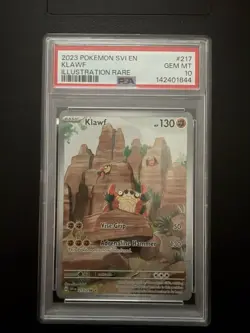 The Pokemon Company Pokemon TCG PSA 10 2023 Klawf 217/198 Illus Rare Holo EN - Image 1