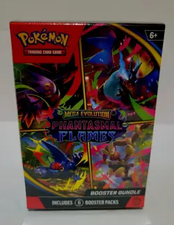 Pokemon TCG Mega Evolution Phantasmal Flames Booster Bundle *NEW* - Image 1