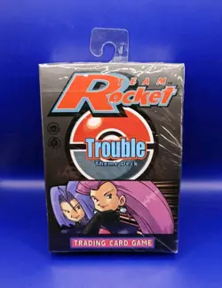 Pokemon TCG Team Rocket Trouble Theme Deck Jessie & James WOTC 1999 New Sealed - Image 1