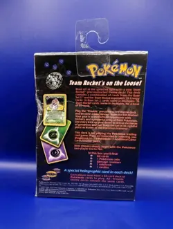 Pokemon TCG Team Rocket Trouble Theme Deck Jessie & James WOTC 1999 New Sealed - Image 4