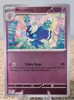 Meowstic #37/86 (Reverse Holo) (NM) ME04: Chaos Rising CRI Pokemon - Image 1