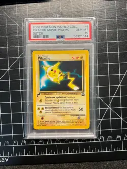 2000 Pokemon World Collection Promo Pikachu Movie 4 PSA 10 GEM MINT LOW POP 288 - Image 1