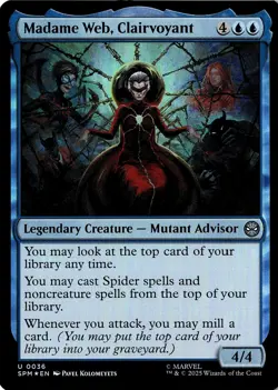 NM - Madame Web, Clairvoyant U ( Foil ) Marvel's Spider-Man 36 - Image 1