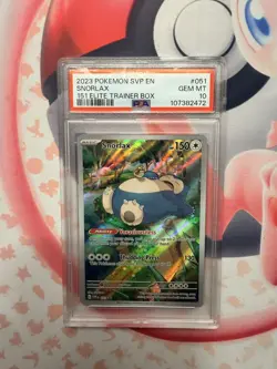 PSA 10 Snorlax SVP 051 Pokemon TCG Scarlet & Violet 151 ETB Promo English - Image 1