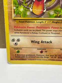 Aerodactyl 16/62 Rare DAMAGED Pokemon Fossil - Image 5